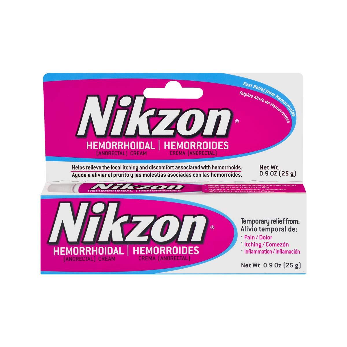 Nikzon Hemorrhoidal Cream, Vasoconstrictor & Anesthetic Cream Pain
